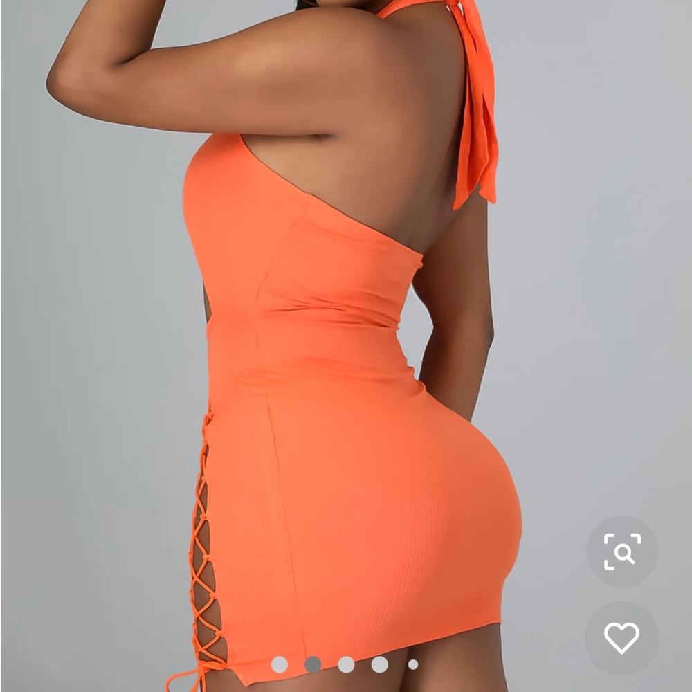 sexy orange birthday dress Orange Femininity Dress - Perfect Summer Dress, Extra Small Ellae Lisque - Elegant Dress for Date Nights & Parties main image 1